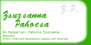 zsuzsanna pahocsa business card